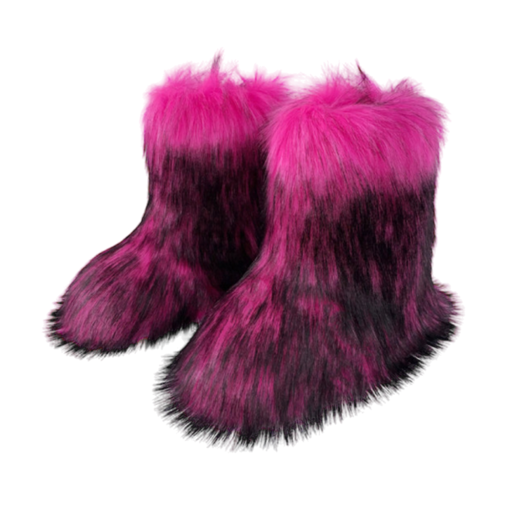 “Raw Fur” Boots